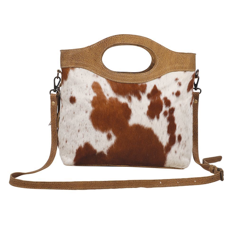 Spots Leather Hair-On Bag